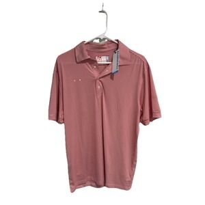 Chick-fil-a Team Style Oobe Men's M Hydrochill Red White Stripe SS Polo Shirt